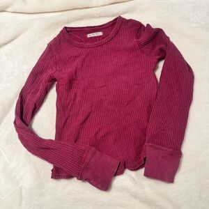 FREE PEOPLE WAFFLE LONG SLEEVE